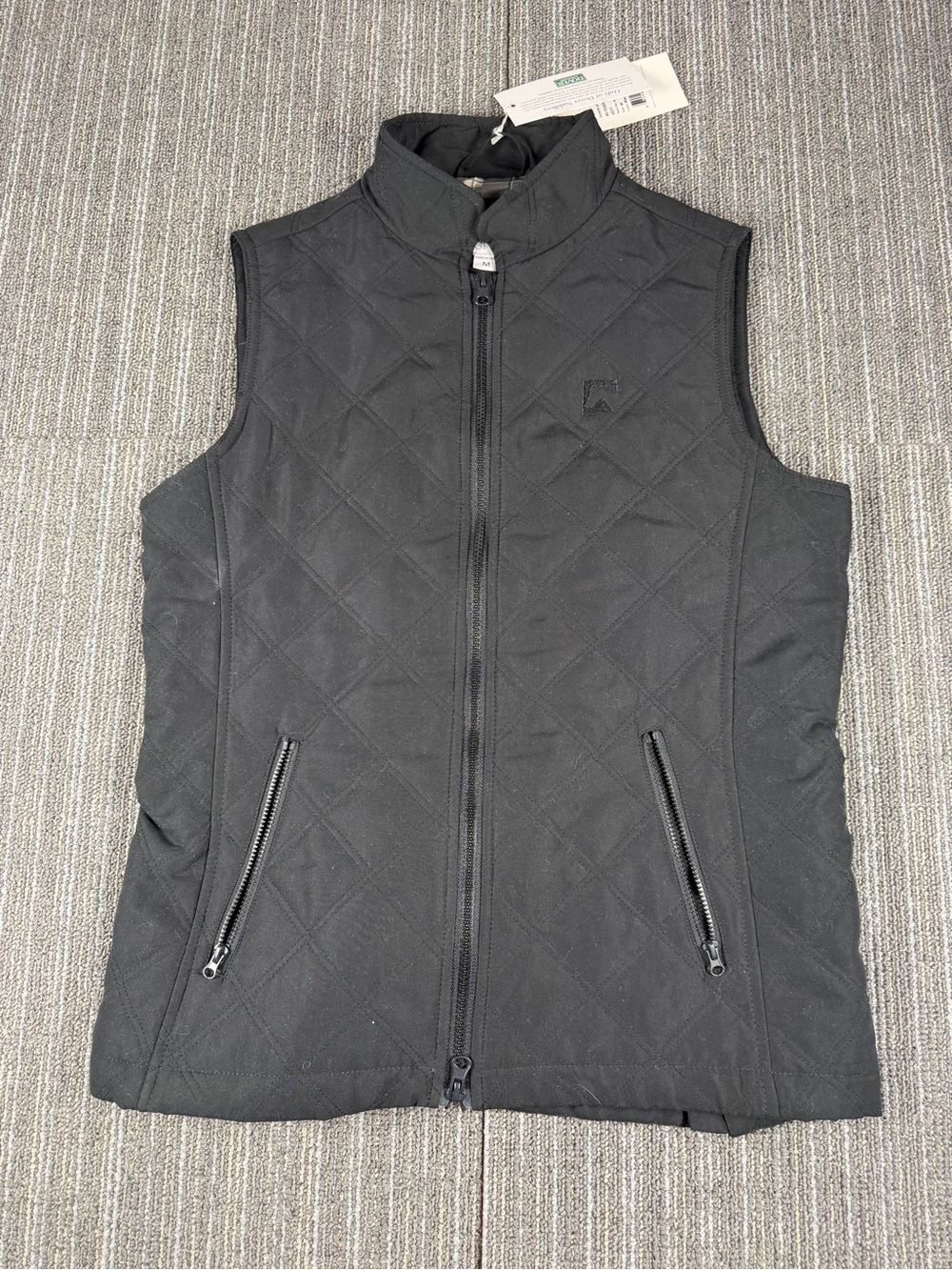 NWT Riding Sport Black Quilted Vest with Zip by Dover Saddlery